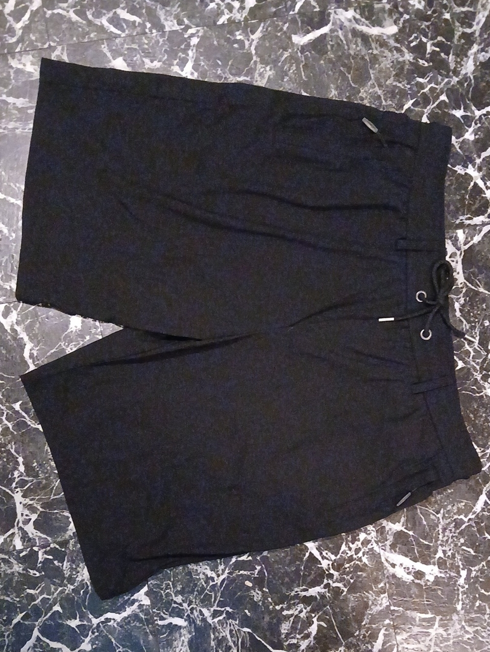Classic Men's Black Drawstring Basketball Shorts